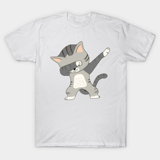 Funny Dabbing cat Skeleton - Dab T-Shirt-TOZ
